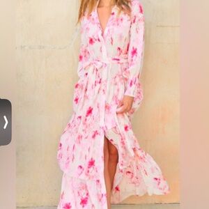 MISA Los AngelesAbigail Floral Button-Front Maxi Shirtdress
New with tags